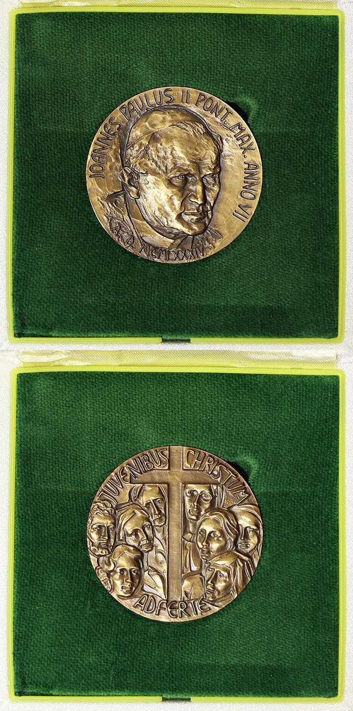 John Paul II Anno VII Bronze Medal Photo