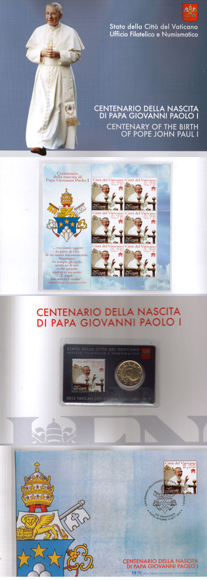 2012 Vatican John Paul I Folder Photo