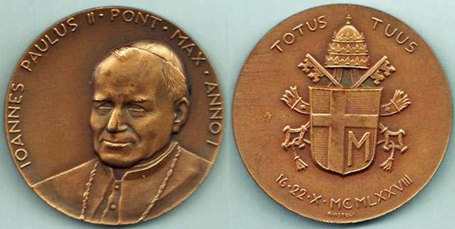 John Paul II - 1st Year Medal, Bronze Photo