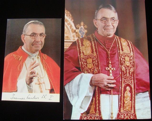 Two Pope John Paul I Picture Postcards Photo
