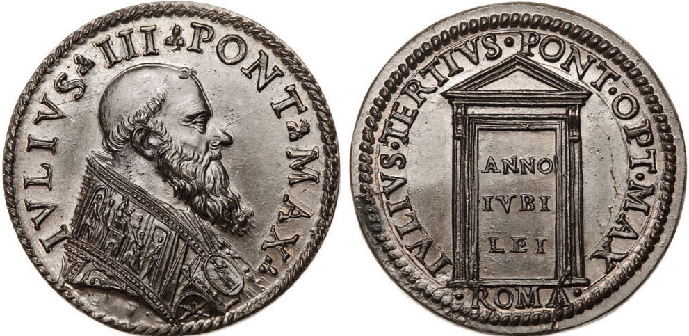 Julius III (1550-55) Holy Door 27mm Bronze Photo