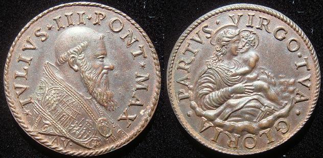 Julius III (1550-5) Virgin and Child Medal Photo