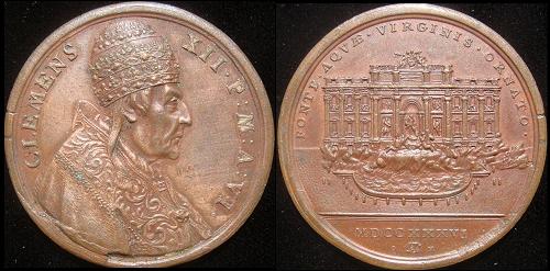 Clement XII (1730-40) Anno VI Bronze Medal Photo