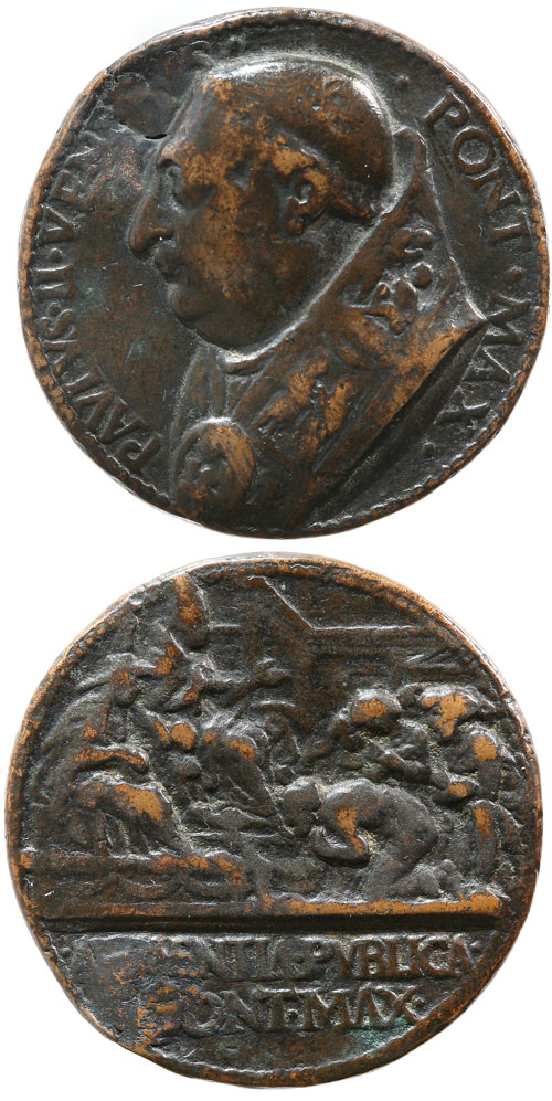 Paul II (1464-71) ORIGINAL Bronze Medal Photo