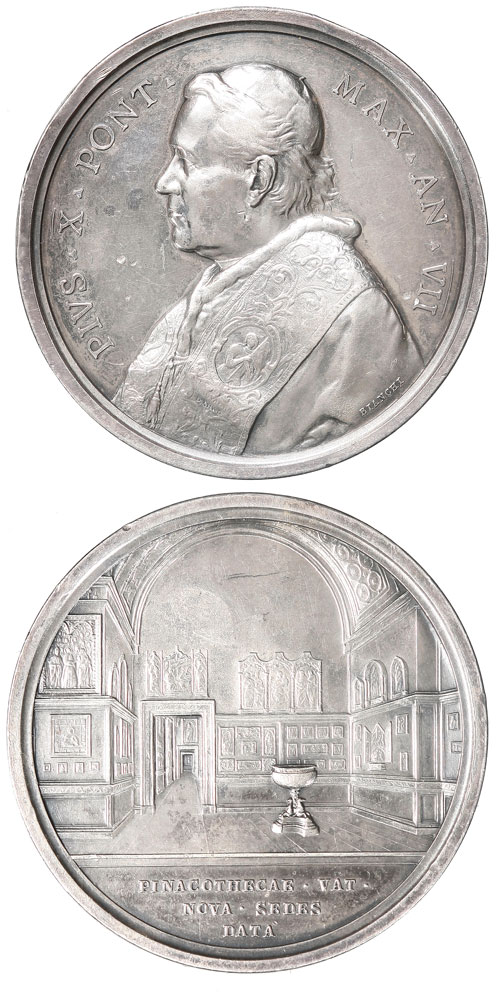 Pius X (1903-14) A.VII Silver Medal Photo