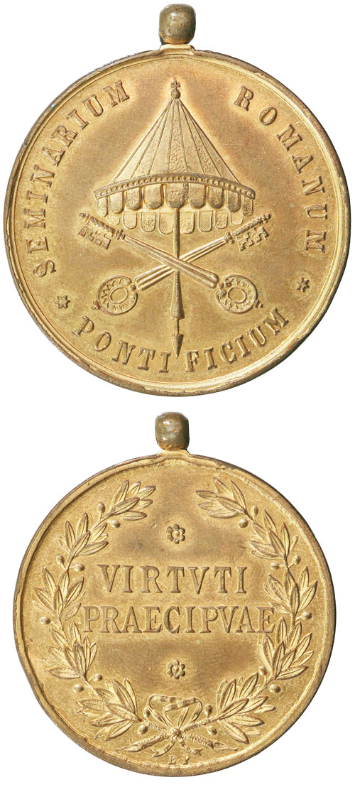 (Pius VII) Seminario Vaticano Medal c.1805-10 Photo