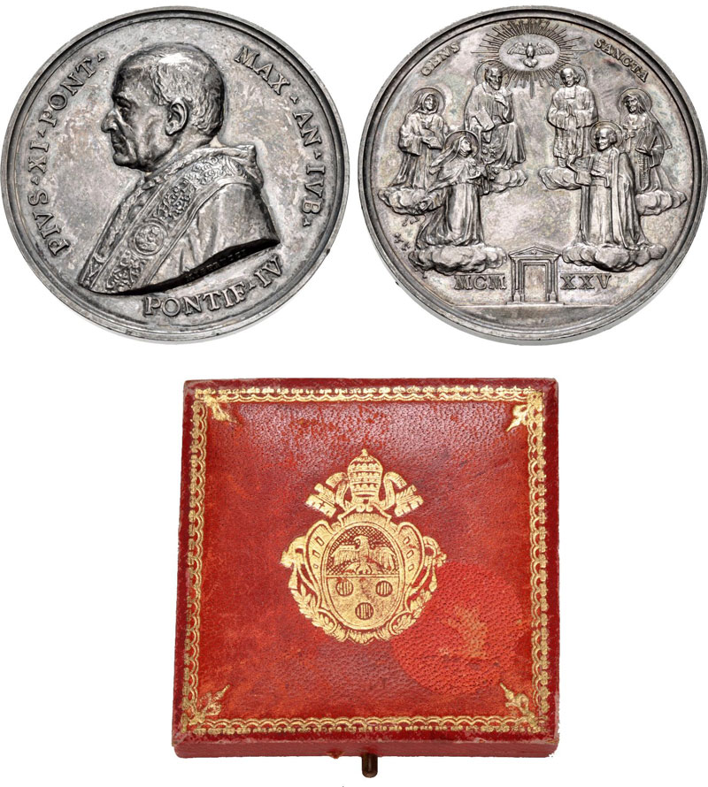 Pius XI (1922-39) A.IV (1925) Silver Medal Photo