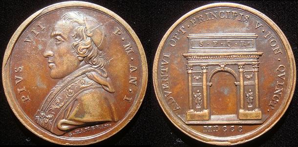 Pius VII (1800-23) Anno I Triumphal Arch Photo