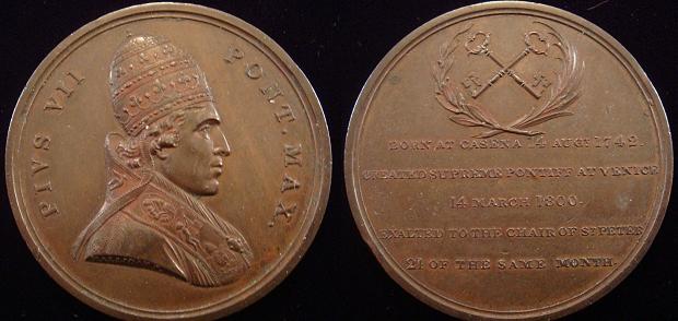 Pius VII 1800 Election Medal by Halliday Photo