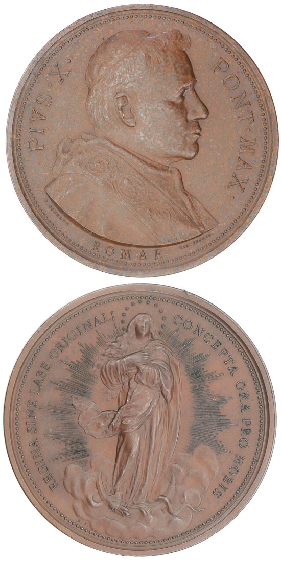 Pius X 1904 Immaculate Conception Medal Photo