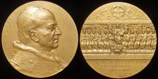 Pius XI 1922 Anno I Election Medal 67mm Photo