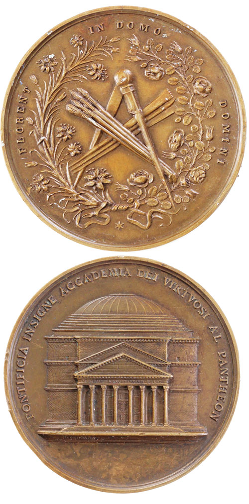 Pontifical Academy of Fine Arts Medal ca.1860 Photo