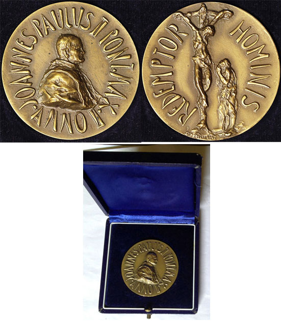 John Paul II Bronze Medal A.II Redemptor Hominis Photo