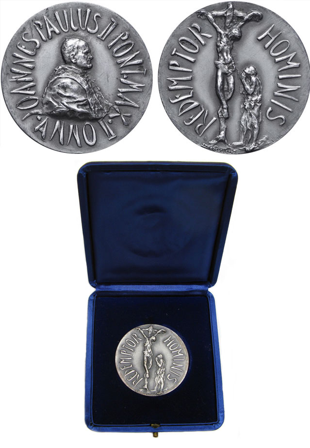 John Paul II Silver Medal A.II Redemptor Hominis Photo