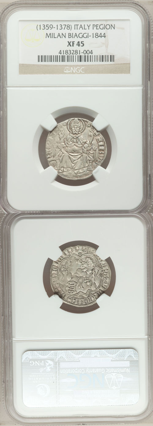 Pavia, Galeazzo II (1359-78), Syrus of Pavia Coin Photo