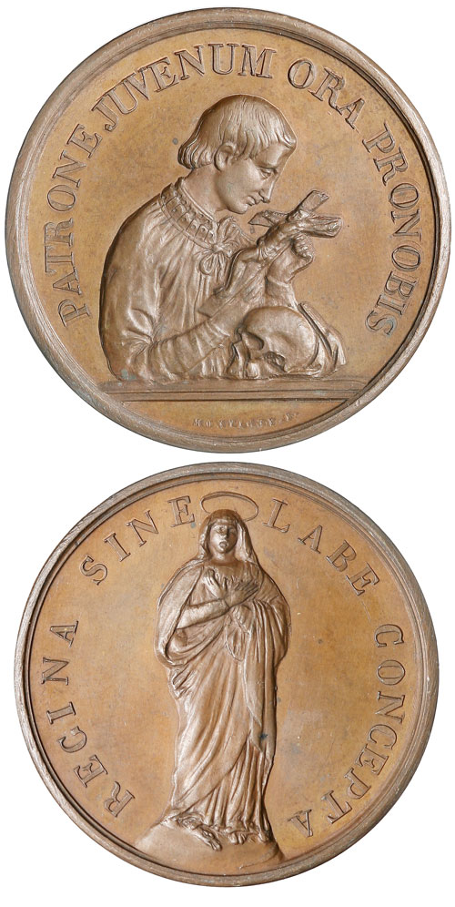 St. Aloysius Gonzaga Medal c.1854 Photo