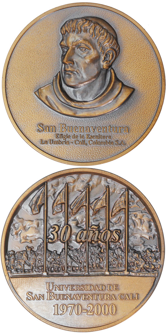 University St. Bonaventure 30th Ann. Medal 70mm Photo