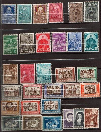 Vatican 1960 Stamp Year Set #269-97, E15-6 Photo