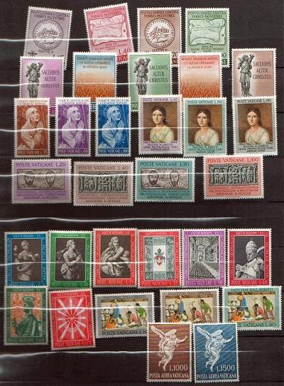 Vatican 1962 Stamp Year Set #326-55, C45-6 Photo