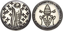 Paul VI 1969 Uganda Martyrs Silver Medal Thumbnail