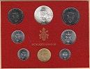 1973 Vatican Mint Set, 8 Coins BU Thumbnail