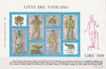 1987 Vatican Stamp Sheet Olymphilex '87 Thumbnail