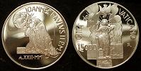 2001 Vatican 5000 Lire Silver EASTER Coin Thumbnail
