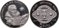 2009 San Marino Astronomy 5 Euro Silver Thumbnail