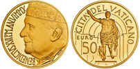 2010 Vatican 50 Euro Gold Benedict XVI Thumbnail
