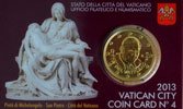 2013 Vatican Coin Card, 50 Eurocent Thumbnail