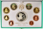 2013 Vatican 8 Euro Coin PROOF Set: Giuseppe Verdi Thumbnail