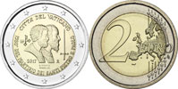 2017 Vatican 2 Euro Bimetal Coin Martyrdom Thumbnail