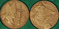 John Paul II Anno XXI 1999 Bronze Medal Thumbnail