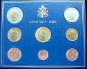 2002 Vatican Mint Set, 8 Euro Coins BU Thumbnail