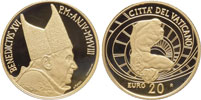 2008 Vatican 20 Euro Gold Torso del Belvedere Thumbnail