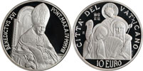 2008 Vatican 10 Euro Coin WORLD PEACE DAY Thumbnail