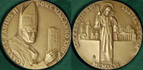 John Paul II A.XVIII 1996 Bronze Medal Thumbnail
