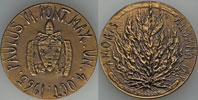 Paul VI 1965 U.N. Visit Official Bronze Medal Thumbnail